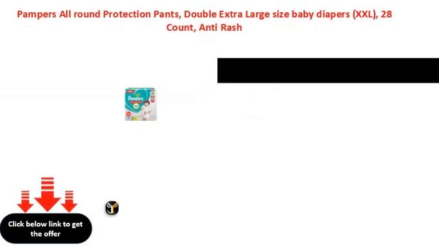 Pampers All Round Protection Pants, Double Extra Large Size Baby Diapers XXL, 28 Count, Anti Rash