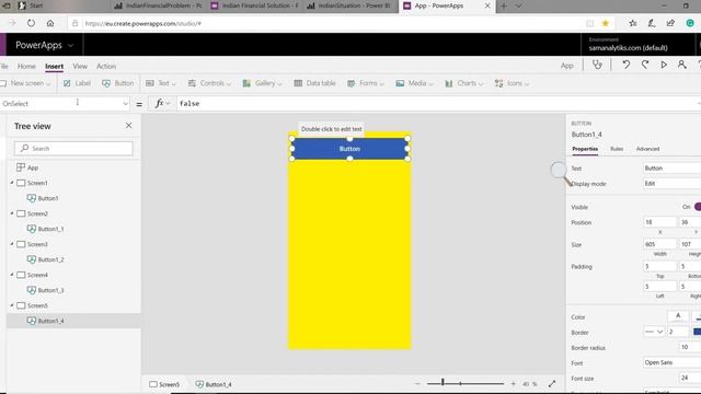 Powerapps III- PowerBI Service With Indian Financial Data