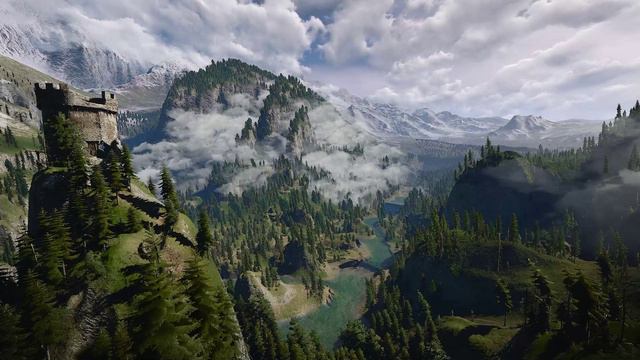 The Witcher-3. Kaer Morhen. The Old Signal Tower (Music & Ambience)