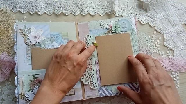 Видеообзор фотоальбома для девушки. Скрапбукинг