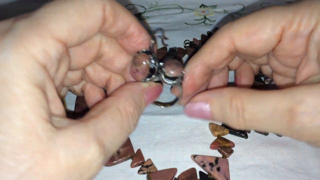 Влог💍 Мои Украшения Натуральный Камень 💥 РАДОНИТ Сет Комплект СЕРЬГИ КОЛЬЦО БУСЫ Бижутерия