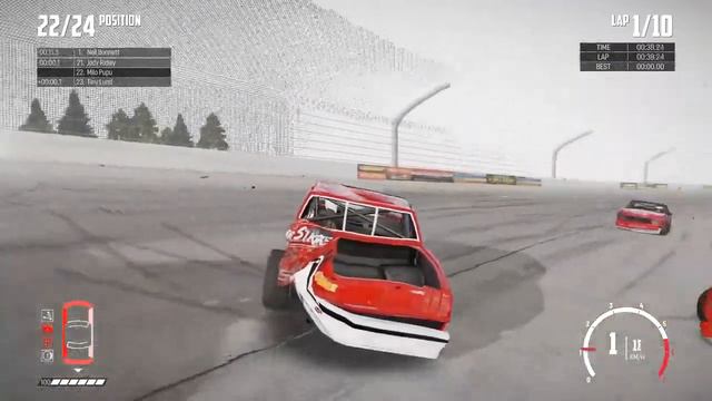 WRECKFEST - CRASHES - NASCAR LEGENDS MOD