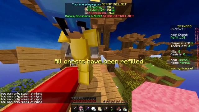 ПОСТРОИЛИ БЕД ВАРС на СКАЙ ВАРС в МАЙНКРАФТ