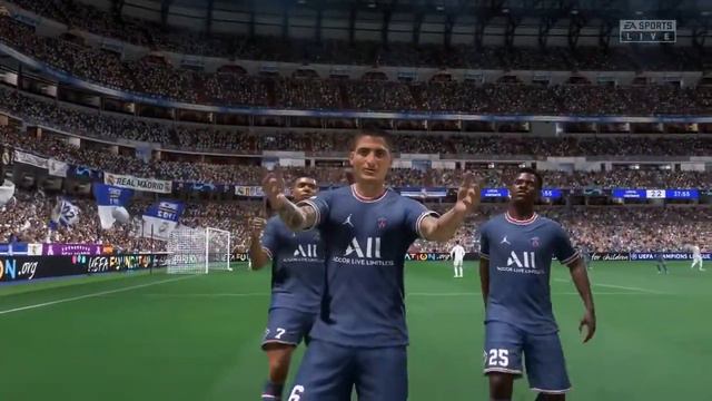 FIFA 22 PS5   Real Madrid Vs PSG Liga Champions 2022   | Фифа 22 ПС5 Реал Мадрид против ПСЖ 2022 го