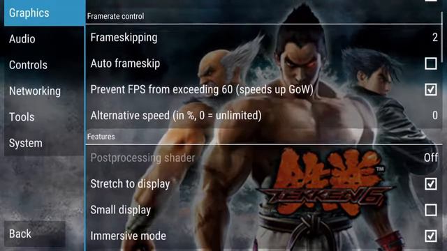 New Setting Tekken 6 For PPSSPP Android V1.1.1 No Buffering And Smooth