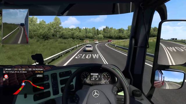 Driving Mercedes Benz Actros Through Scotland In Euro Truck Simulator 2 (ETS2) With Logitech G29
