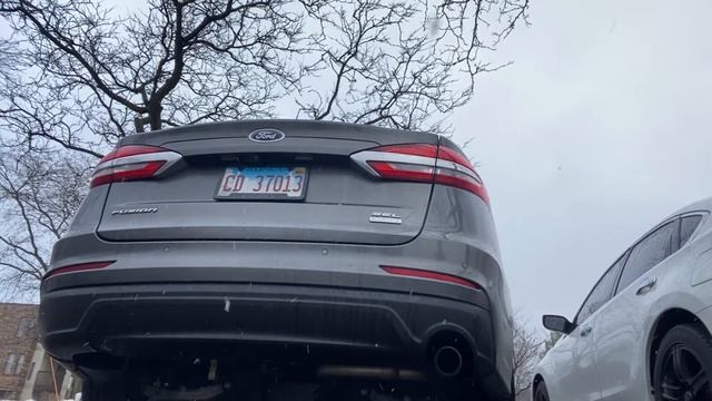 2019 Ford Fusion cold start and revs with muffler delete+BOV