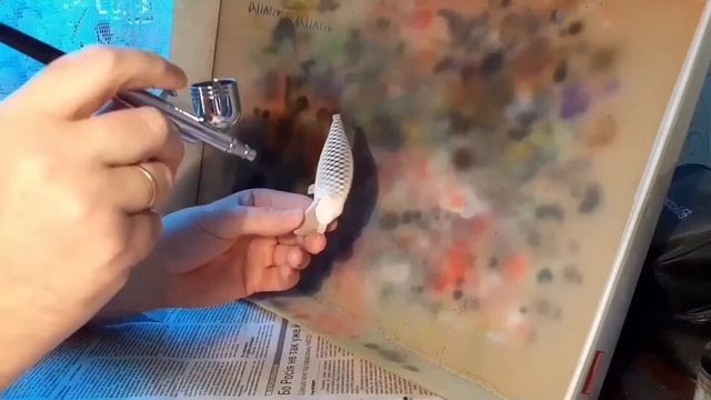 Покраска самодельного воблера.   Часть 7