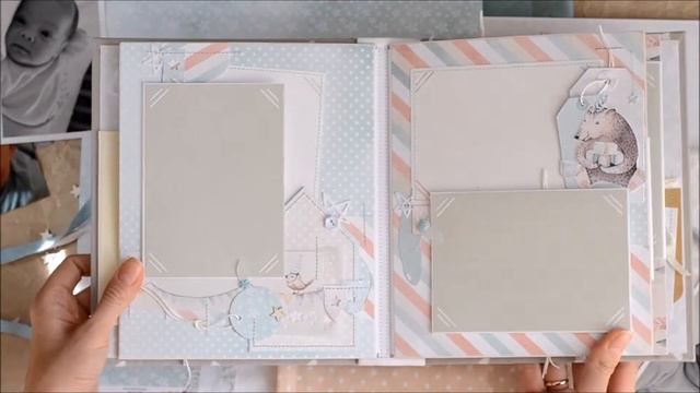 Scrapbooking/ Photo Album For Rudolf Скрапбукинг/Фотоальбом для малыша Рудольфа. Видео-обзор
