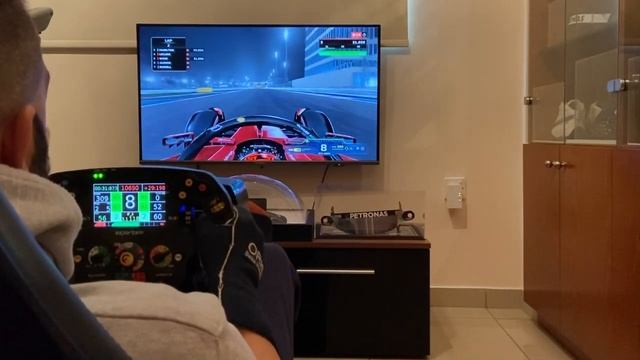 F1 2022 PS5 4K Ferrari F1-75 At AbuDhabi With Esportsim Steering Wheel