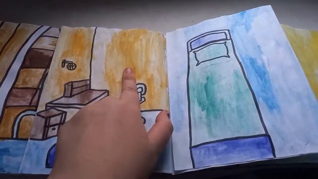 Бумажный домик ван пис в альбоме