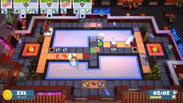 Overcooked 2: Gameplay 4-5 HD (no Intro No Comments!)