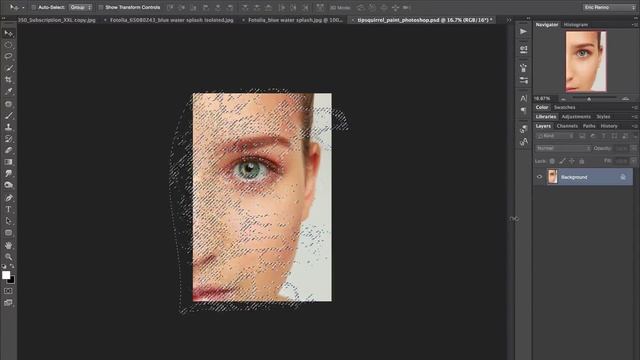 Using Photoshop Selections To Make A Paint Splash Effect