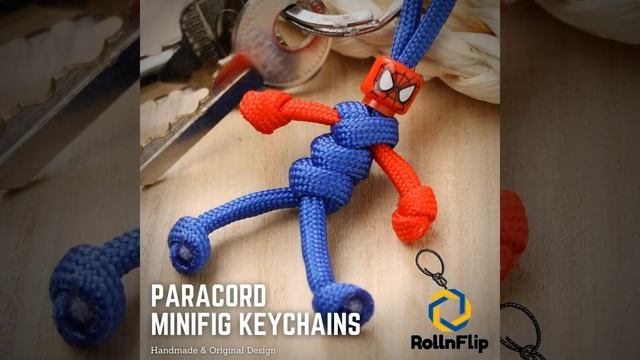 Superheroes Paracord Minifig Keychains - RollnFlip