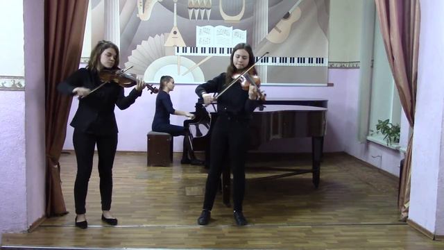 Григоренко Арина   Клещевич Мария  И С Бах Концерт для 2 х скрипок