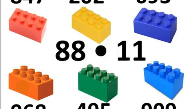 Множимо на 9, 99, 11, 101.  Рахуємо з LEGO.