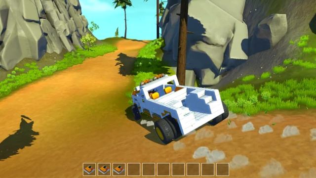 Scrap Mechanic Фура с Прицепом, Пикап и Снегоход. Ваши постройки :)
