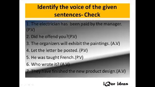 Active And Passive Voice: Complete Guidance By The Expert Part2 | IQue Ideas