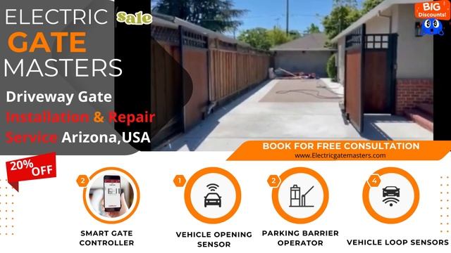 Driveway Gate Installation And Repair Services In Arizona, USA