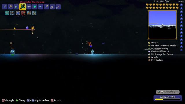 Terraria Mage Playthrough [22] ANKH SHIELD, Max Health And Martians!