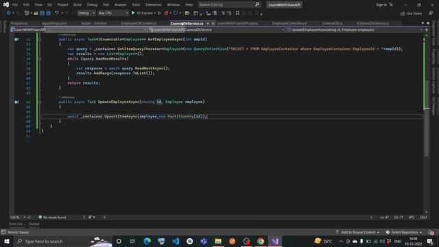 Updating Data In Cosmos DB With @codeprayukti