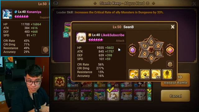 I Finally Build The GOAT Speed Giant Abyss Hard Team  Its Incredible!