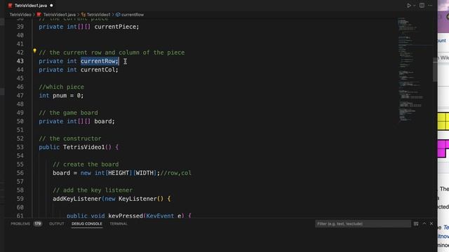 Coding Tetris With Java: Part 1