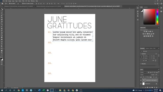 Photoshop & PSE Basics For Scrapbooking | Journaling Cards | Adding Text To Cards