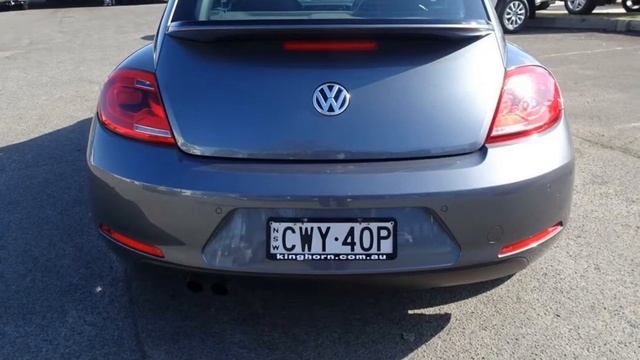 2014 Volkswagen Beetle 1L MY14 Coupe DSG Grey 7 Speed Sports Automatic Dual Clutch Liftback