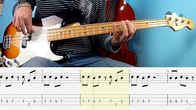 Ska-P - Jaque Al Rey BASS COVER + PLAY ALONG TAB + SCORE