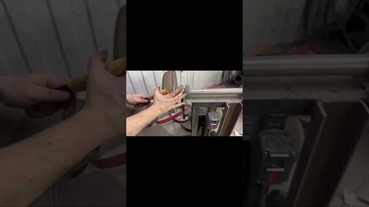 Фрагмент полировки рукоятей