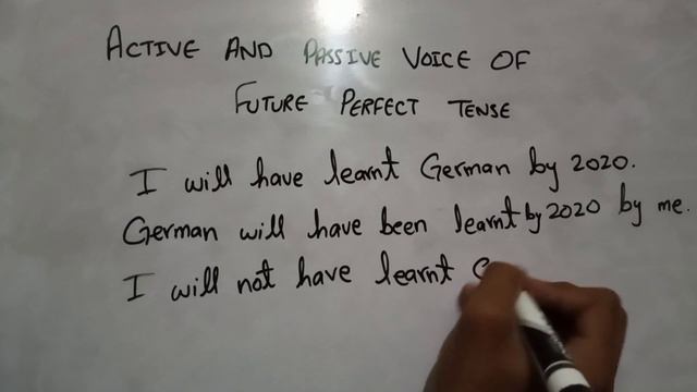 Active And Passive Voice Of Future Perfect Tense With Example