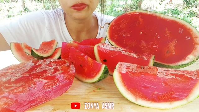 EP.41*ASMR JELLO WATERMELON เจลลี่แตงโม  西瓜果凍 Арбузное желе