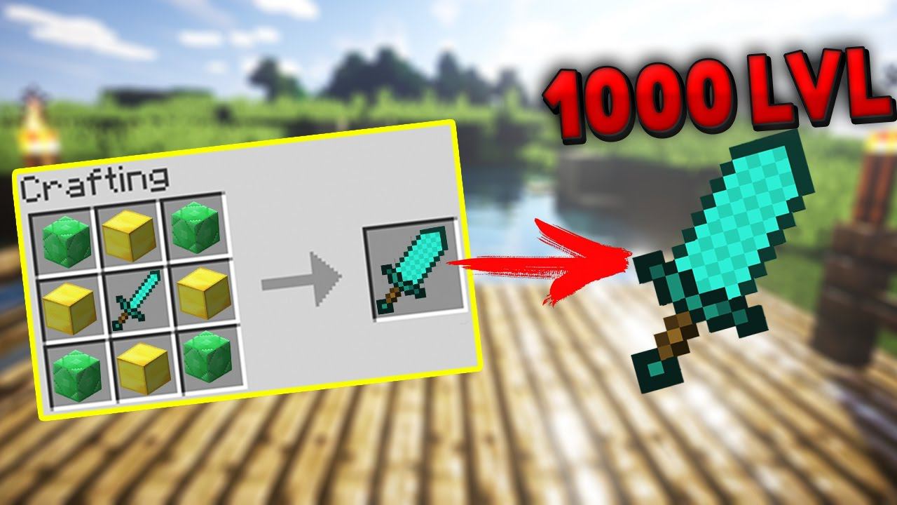 КАК СКРАФТИТЬ МЕЧ БОГА НА 1000 ЛВЛ В МАЙНКРАФТ! - Грифер Шоу №28