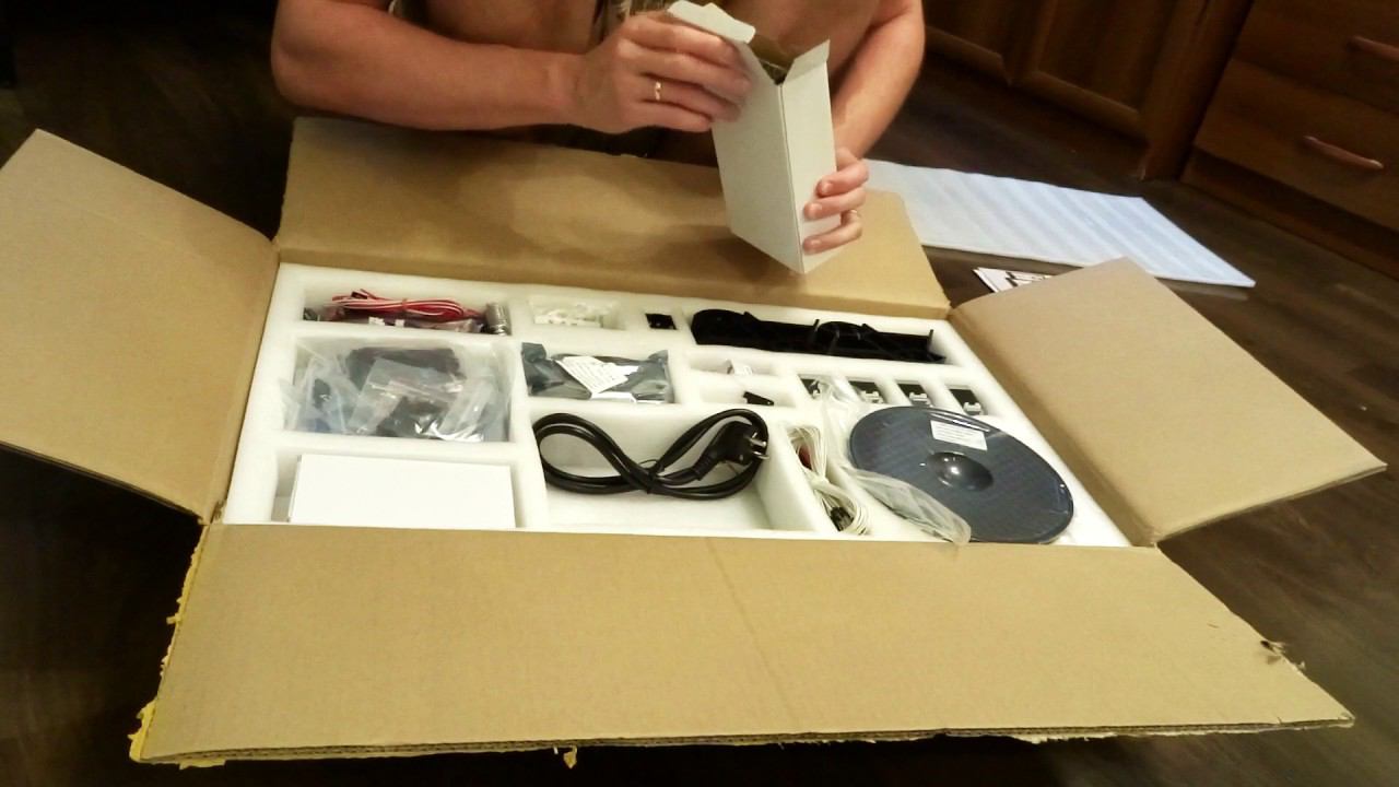 Распаковка посылки с 3д принтером Anycubic Linear Plus Version Kossel Delta