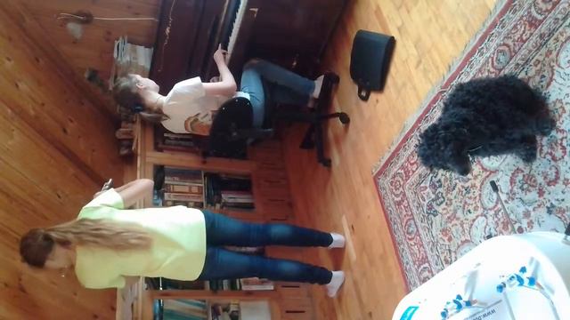 Трио. Солирует собака.