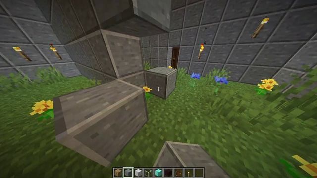 Minecraft строю замок.