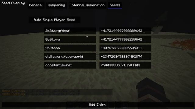 [Unovercomplicated] Fancy GUI For Seed Overlay (forge Mod)