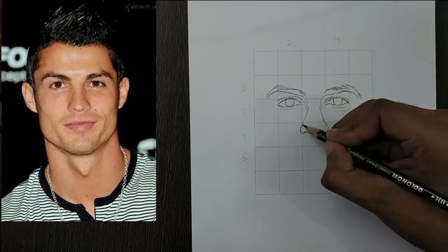 How To Draw Cristiano Ronaldo Step By Step // Full Sketch Outline Tutorial For Beginners