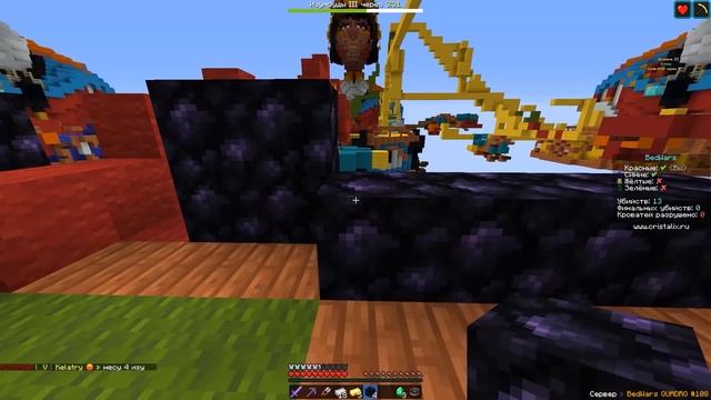 Как построить Обсидиановый Форт на Бед варсе? Игроки НЕ МОГУТ ПРОБИТЬ его - Бед варс Майнкрафт