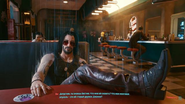 Джонни Сильверхенд снова отмачивает крутые панчи CYBERPUNK 2077