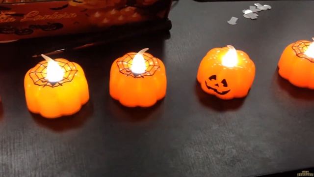Свечка тыква на Хэллоуин