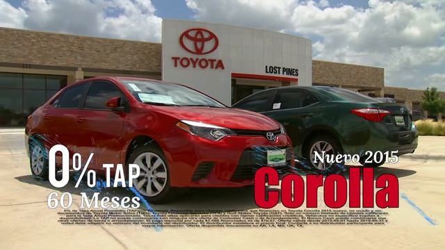 En Pantalla Toyota Corolla 2015 En Acción Con Gráficos | Lost Pines Toyota
