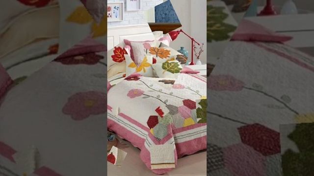 Modern Stylish Applique Work Handmade Bed Sheets
