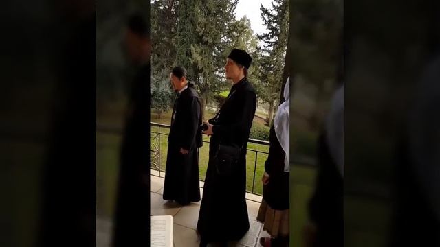 Израиль,КАПЕРНАУМ,группа из Тувы с епископом Феофаном.