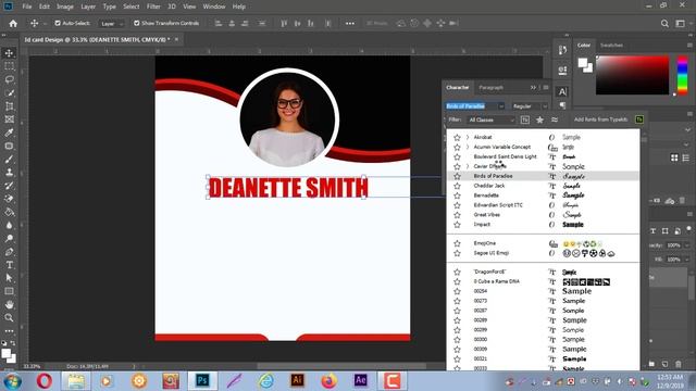 Id Card Design In Photoshop Cc 2020 A To Z For Beginner |