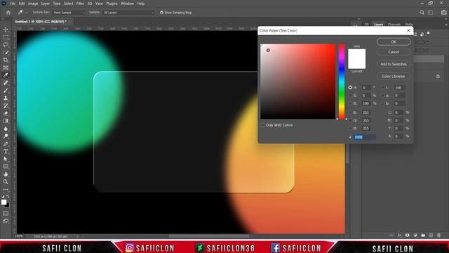 [ Photoshop Tutorial ] TRANSPARENT CARD Effect In Photoshop CC 2022