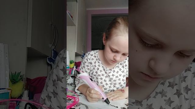 Серёжки из 3D ручки