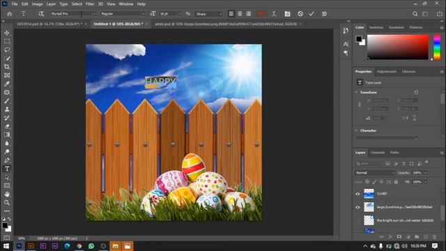 How To Design Easter Poster PHOTOSHOP TUTORIAL