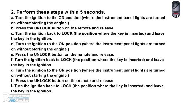 How To Program Keyless Entry Remote Key Fob For Honda Element 2003-2006